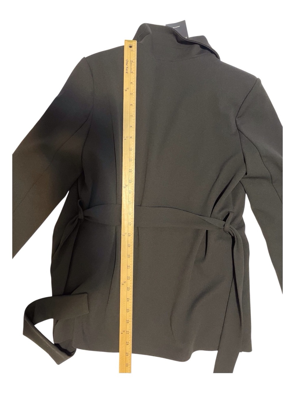 Forever 21 Women's Black Belted Blazer Career Jacket, M - Picture 5 of 9